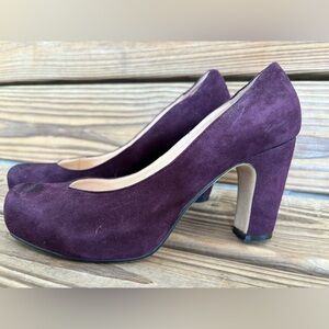 Sacha London Purple Suede Heels
